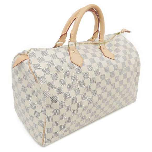 new 2021 Auth Louis Vuitton Speedy 35 damier azur - Picture 2 of 9
